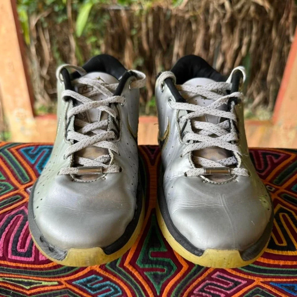 Nike LeBron‎ 21 GS Sneakers Mens 4.5Y Basketball Shoes Silver Gold FJ1530-001